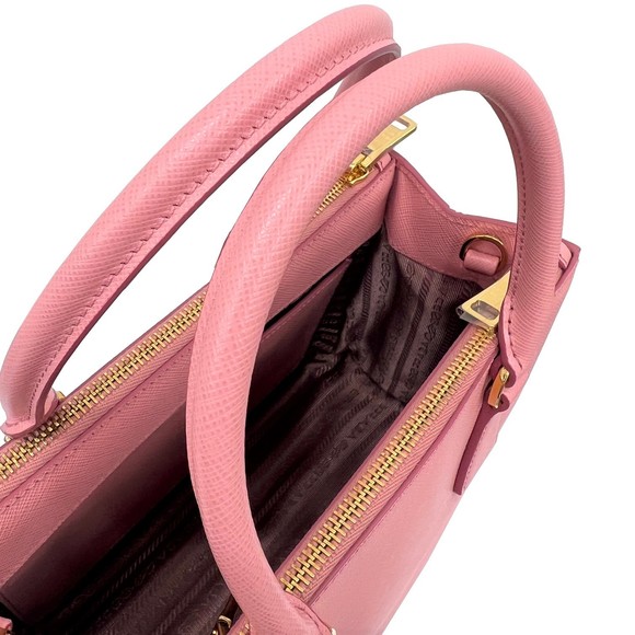 PRADA 2WAY Shoulder Bag Galleria Saffiano Lux Pink - Picture 10 of 12